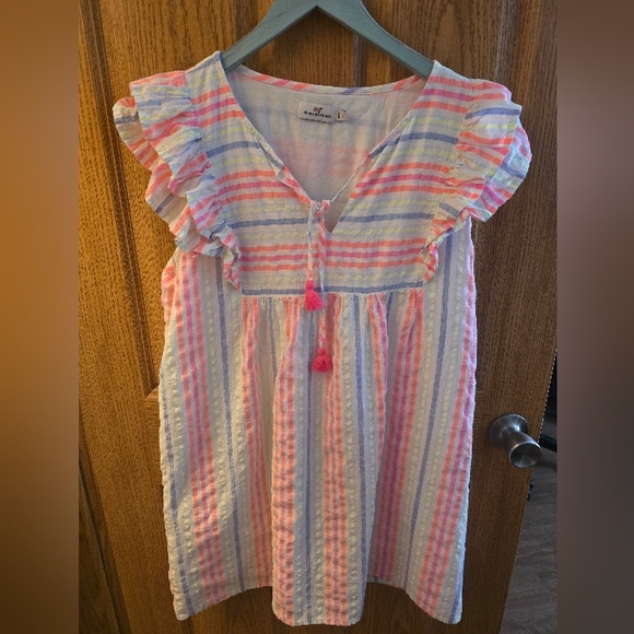 Vineyard Vines Dresses & Skirts - Vineyard Vines Striped Mini Dress - Pink, Blue, White